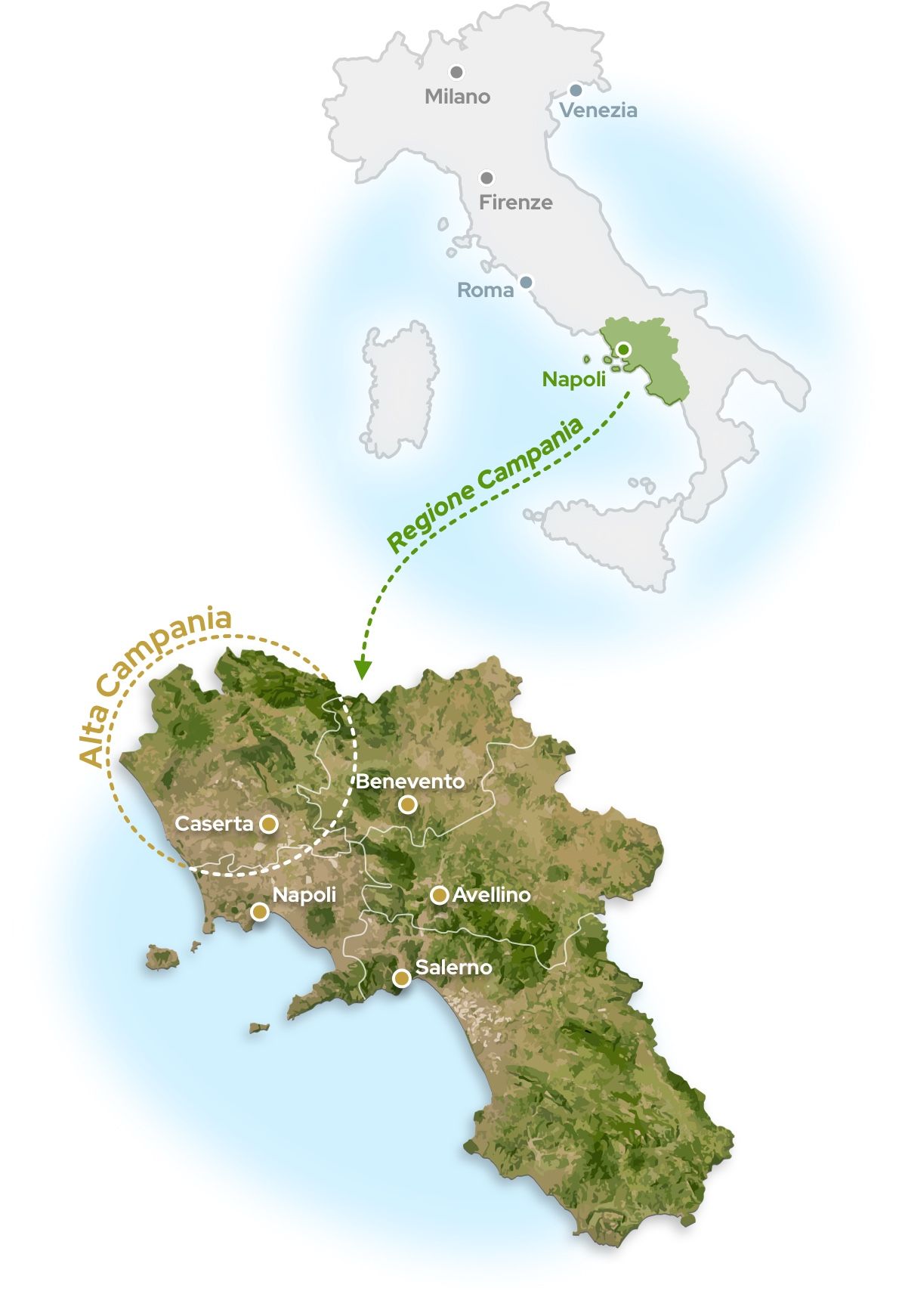 Mappa Alta Campania