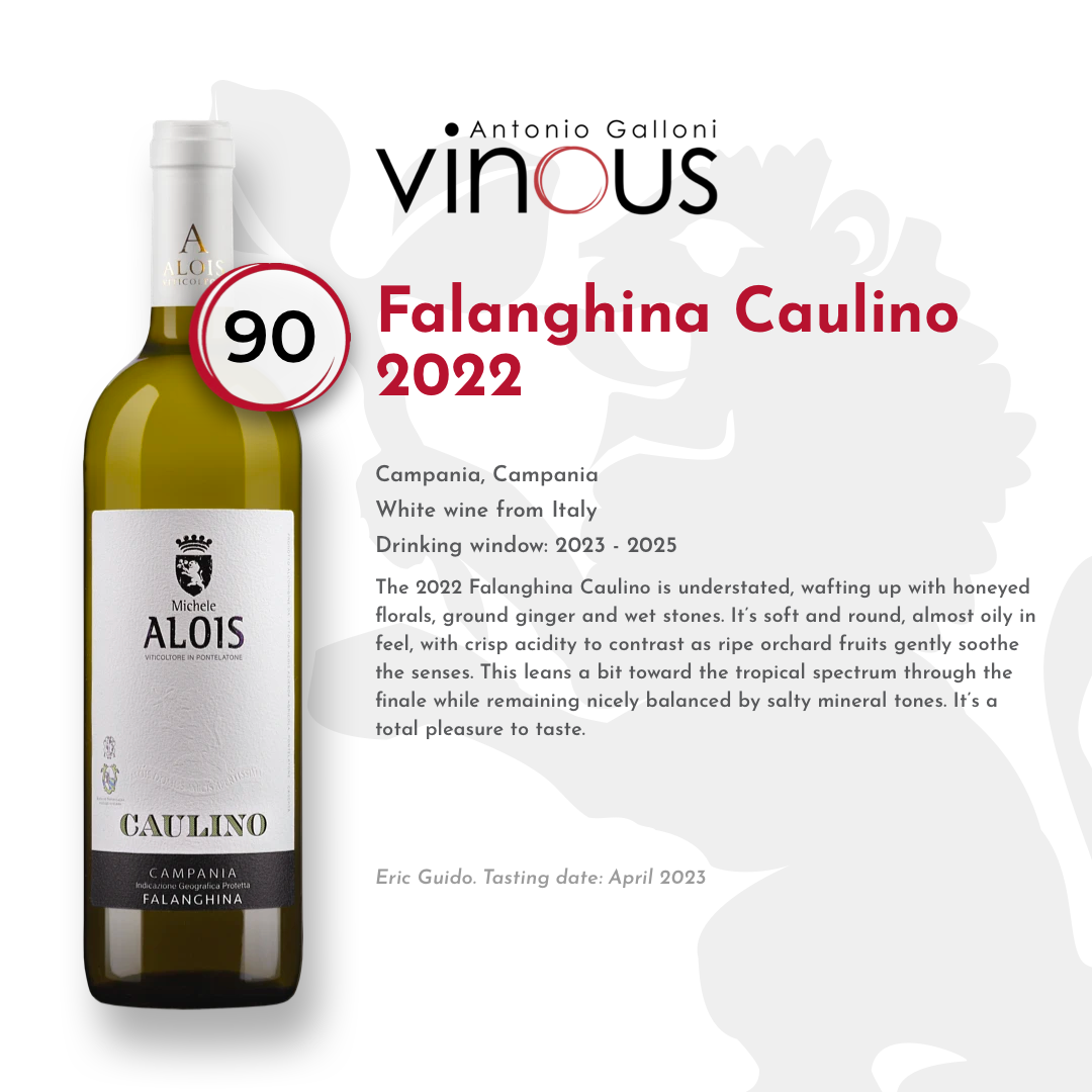 Caulino 2022 - Vinous - 90/100 - 2023